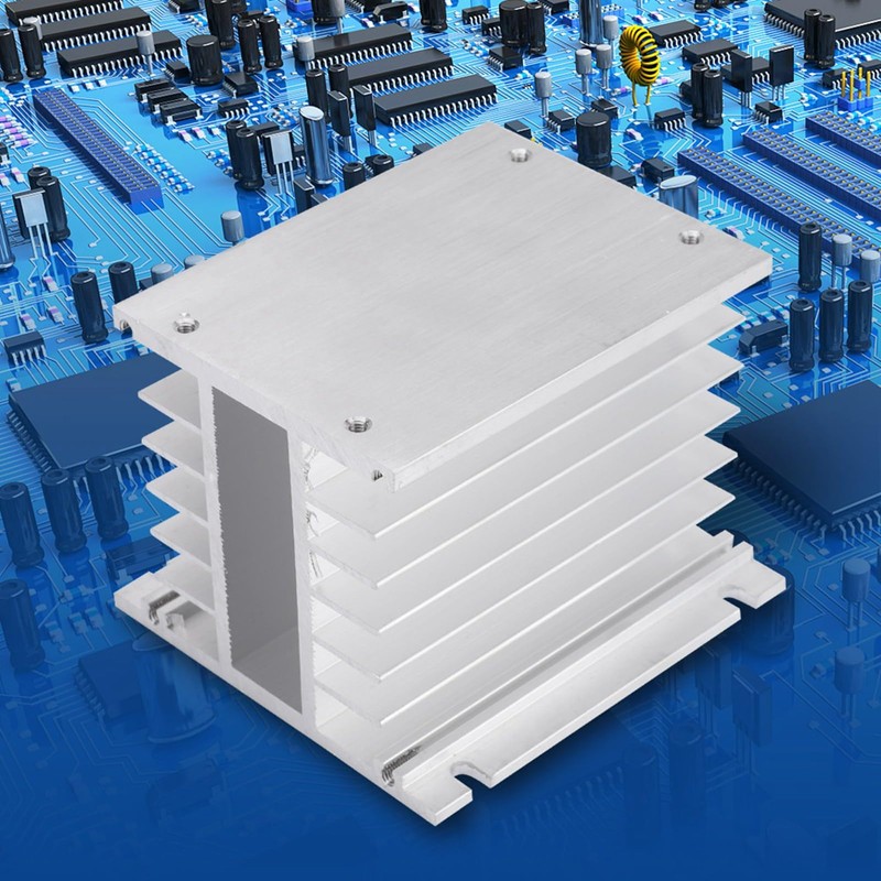 Three-Phase Solid State Relay Heatsink SSR Derivative Aluminium Heatsink, Radiator
