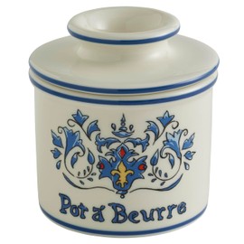 Butter Bell – The Original Art Nouveau French Butter Crock by L Tremain, Water Seal Ceramic Butter Keeper for Countertop, Keeps Butter Fresh & Spreadable Without Refrigeration
