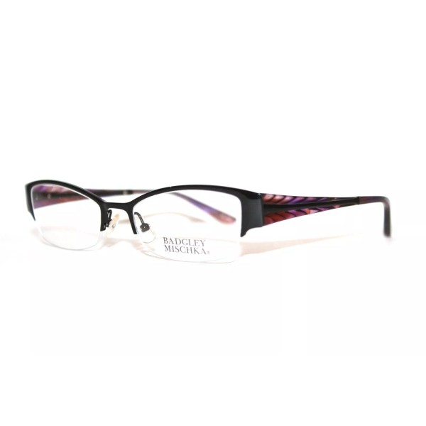 Badgley Mischka NEW BADGLEY MISCHKA ELLA BLK BLACK VIOLET EYEGLASSES