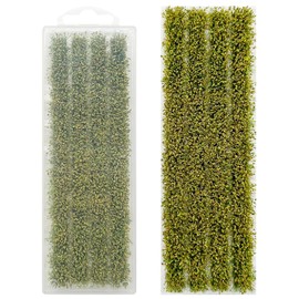 Woohome Static Rice Field Grass Model Rice Field Scene Railway Green Artificial Grass for DIY Model Railroad Scenery