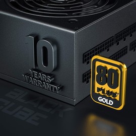 ARESGAME AGT Series 850W Power Supply, 80+ Gold Certified, Fully Modular, FDB Fan, Compact 140mm Size, 10 Year Warranty, ATX Gaming Power Supply
