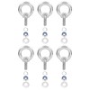 PATIKIL M4 x 10mm Lifting Shoulder Eye Bolts Set of