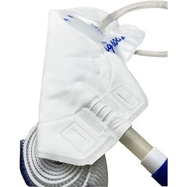 BunnyButts BB Premium Comfort Urine Drainage Bag 500ml with Velvet-Like Cloth Backing - Universal Step Connector for Indwelling Catheters - Anti-Allergy & Sweat Reduction