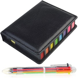 Kit de Notas Autoadhesivas con 2000 Notas y Bolígrafos de Colores - Divisoras de Tamaños Varios para Oficina, Escuela o Trabajo