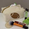 'Rugby Ball' Canvas Wash Bag/Makeup Case (CS00017324)