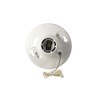 Leviton R50-08827-CW4 1-Piece Top Wired Lamp Holder with Pull Chain,
