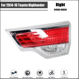 labwork Tail Light Assembly Set For 2014-2016 Toyota Highlander Passenger RH Rear Side