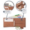 Men's Tri-Fold Leather “Norge” Wallet RFID Blocker with 6 Card