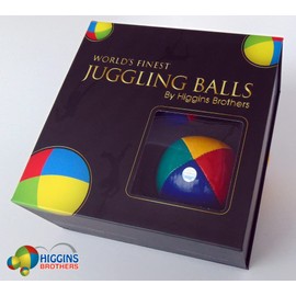 Higgins Brothers World's Finest Juggling Kit. Three Canadian Made Juggling Balls in a Beautiful Display Box. Comes with Exclusive Online Instructions. Made in Canada (Red/Yellow/Blue/Green)