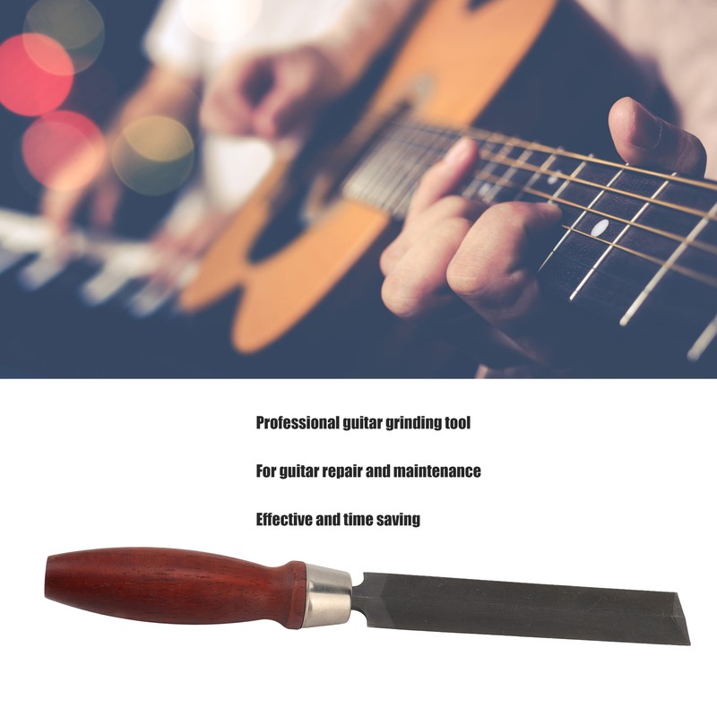 Guitar Nut File Double Edge Metal Blade Rosewood Handle Professional
