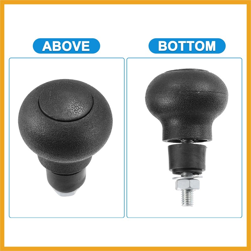 Partuto 2pcs Steering Wheel Knob 8mm Screw Steering Wheel Knob