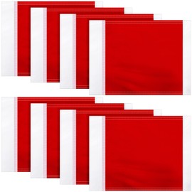 Mepase 8 Pcs Red Replacement Soccer Flags Soccer Corner Flags Referee football Equipment for Training and Practice