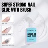 TOMICCA Nail Tips for Gel Nails with Nail Glue Set,