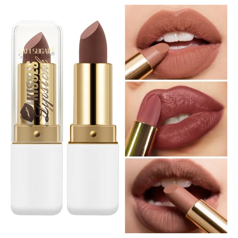 Clásico Mate Perolado Labial Set Duradero Resistente Al Agua