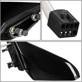 For Chevy Camaro 2010-2015 Door Mirror Driver and Passenger Side | Pair | Power | Non-Heated | Textured Black | Replacement For 92235788, 92235811 | GM1320405, GM1321405