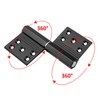 eoere 8 Pack Black Lift Off Hinge, Flag Detachable Door