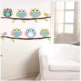 DaraBaby Vinil Decorativo De Búho Para Pared De Niños