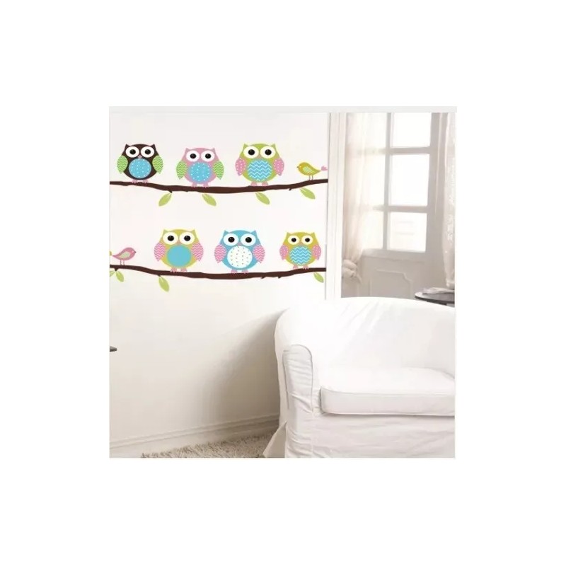 DaraBaby Vinil Decorativo De Búho Para Pared De Niños
