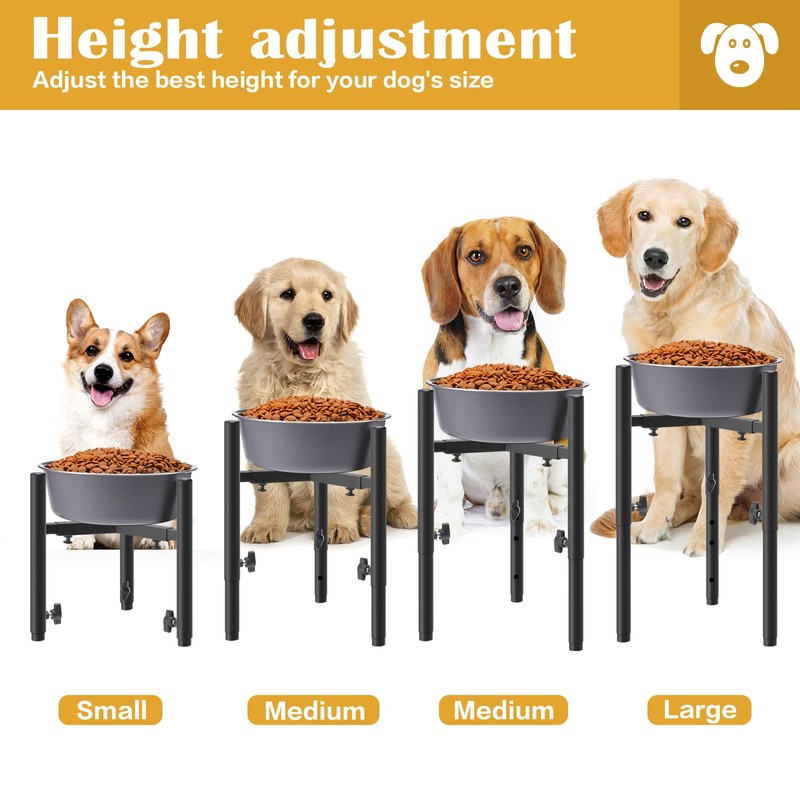 CSD Elevated Dog Bowl Stand - Durable, Adjustable, User-friendly, Stability