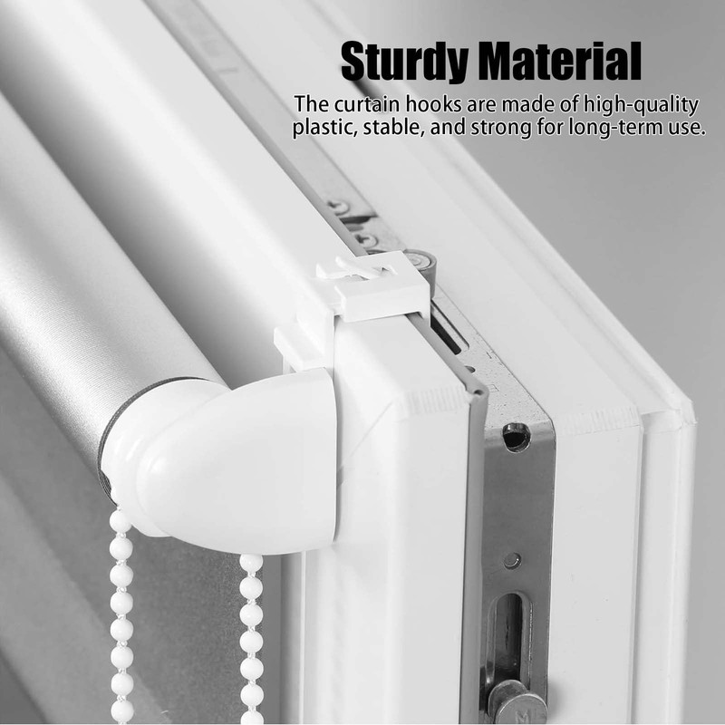 EnixwH 4 Klemmfix brackets, clamp holder for roller blinds, clamp