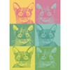 Garnier Thiebaut Chachacha Pop (Cat Pop Art) French Kitchen Towel,