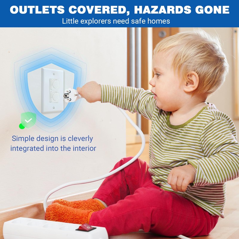 Outlet Covers Baby Proofing, 48 Pack Child Proof Plug Socket