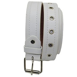 Jeans Belt Studded Belt With Pin Buckle 3.5 cm Wide and Special Structure, - Black, 125 cm