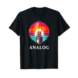 Vacuum Tube Amp Analog Vintage Retro 80's 90's Analog T-Shirt