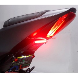 Sportbike Lites GSX-R1000 2017-2024 Fender Eliminator w/ Red LED Turn Signal Light Bar - Clear
