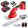 Cordless Hedge Trimmer with Battery (2Pack) and Charger, 2 in