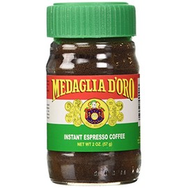 Medaglia D'Oro Instant Espresso, Dark Roast Coffee, 2 oz (Pack of 6 Jars)