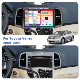 Inefala [2G+64G] Car Radio for Toyota Venza 2008-2016 with Wireless Carplay Android Auto, 9 Inch HD Touchscreen with GPS WiFi Bluetooth FM/RDS Stereo EQ SWC 26UI Backup Camera MIC