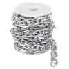 sourcing map 9.8Feet Aluminum Link Chain, Link Cable Chain Flat