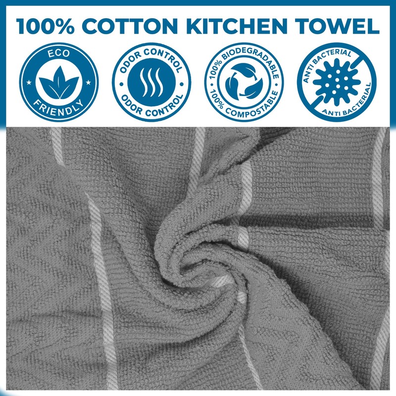 Towelogy Extra Large Tea Towels For Kitchen 100% Cotton –