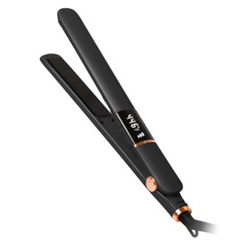 Hair Straightener 1 Inch Hair Flat Iron for All Hair Types, Fast Heat Straightening Iron for Hair, 5 Adjustable Temp, Auto Shut Off, Straightener and Curler for Women(Black)