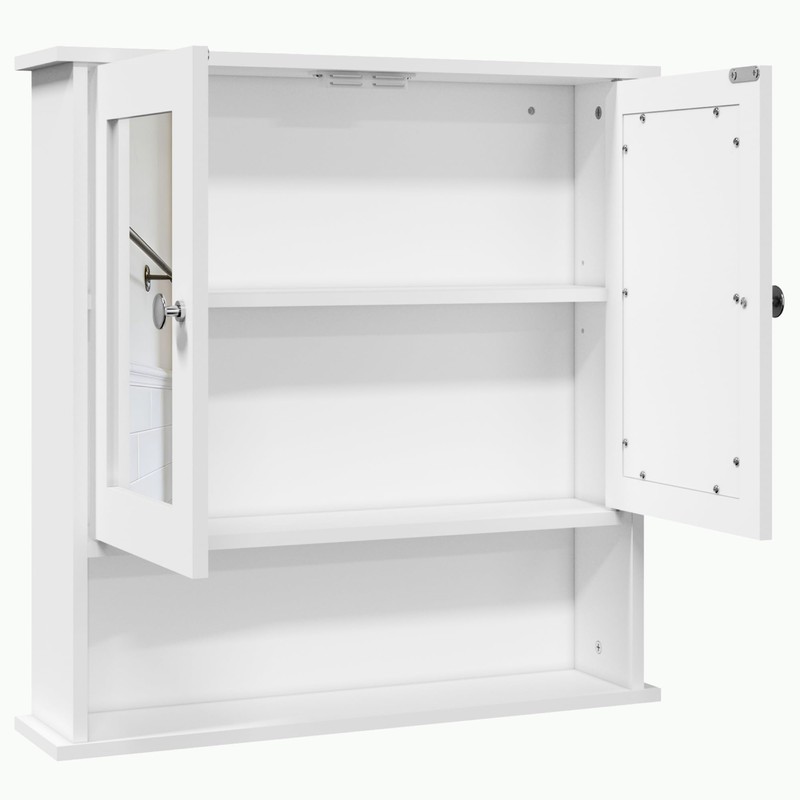 Panana Wall Mounted Bathroom Cabinet Wall Cabinet with 2 Mirrored
