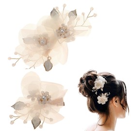 XINSHEYE Yukata, Hair Ornament, Hair Ornament, Yukata, Hair Clip, Accessories, Pearls, Flowers, Small, Coming-of-Age Ceremonies, Flower Ornaments, Festivals, Fireworks Festivals, Graduations, Weddings
