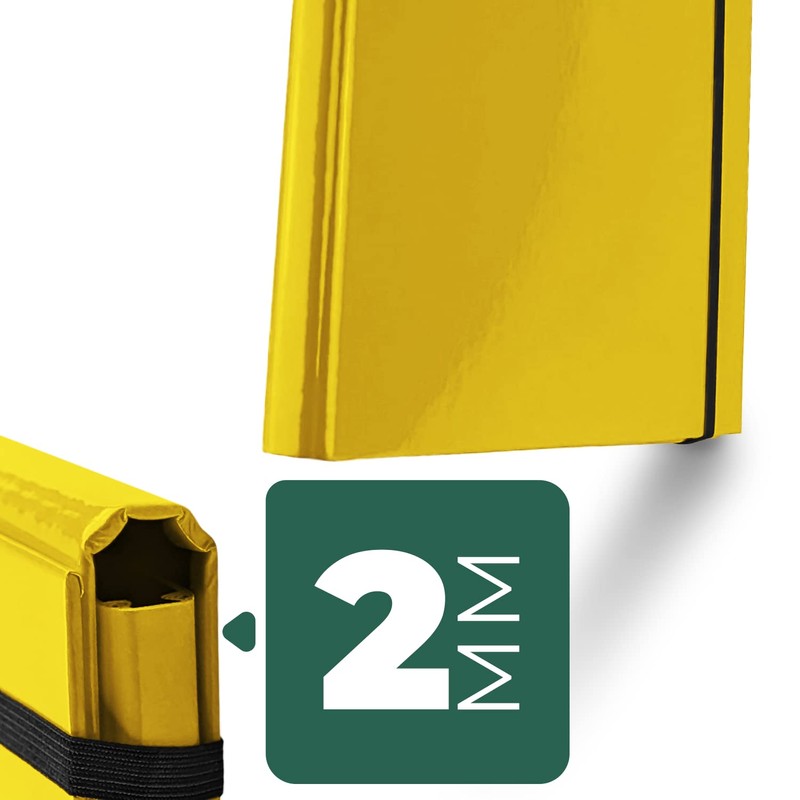 Netuno Portfolio Folder A4 Cardboard 20 mm Yellow Document Folder