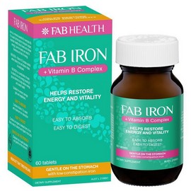 Fab Iron + Vitamin B Complx 60 Tablets