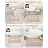 COLOR&GEOMETRY Bath Mat Non Slip Washable, 44 x 76 cm