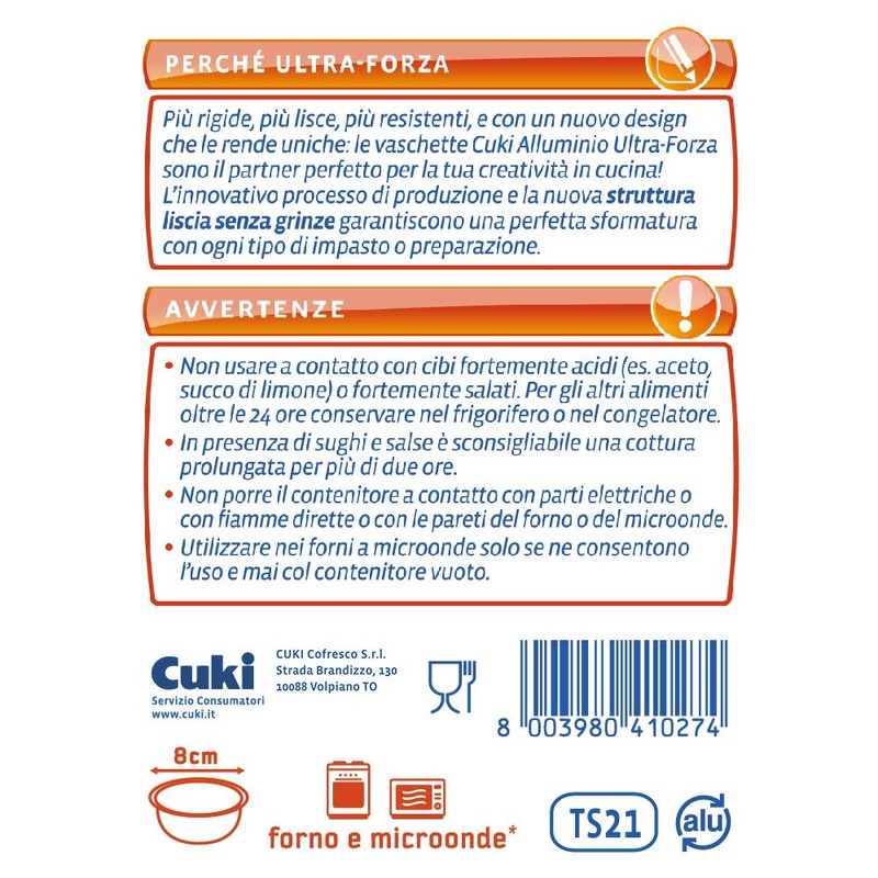 Cuki Aluminium Bowls - Ultra Forza - Crème Caramel Round,