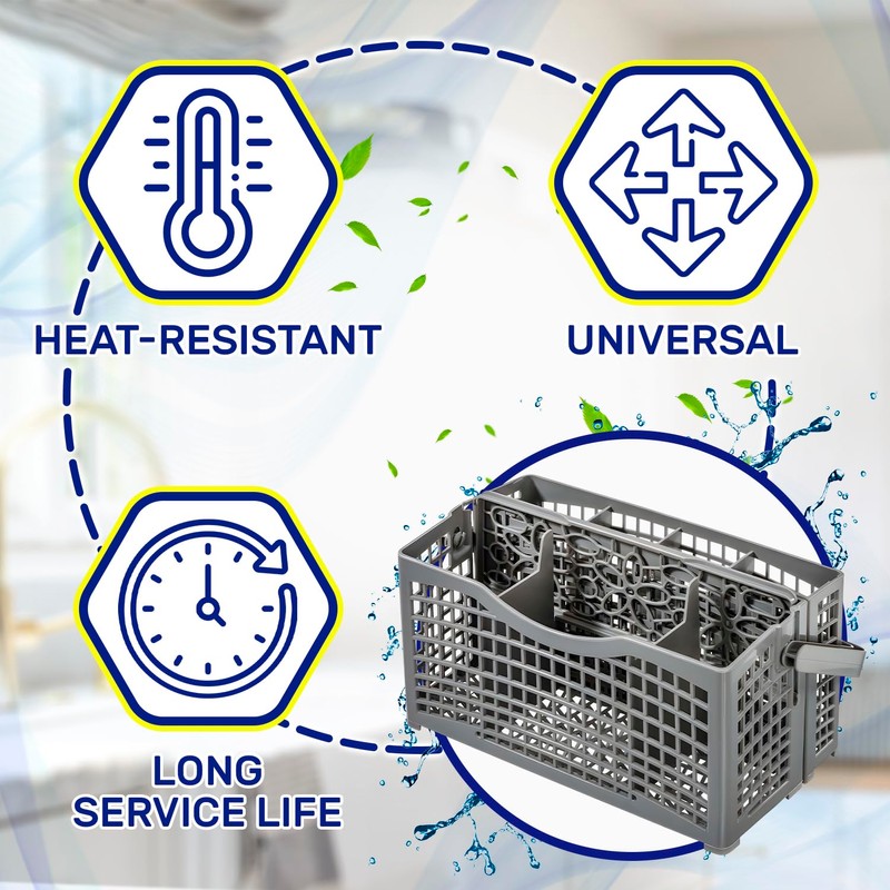 Dishwasher Cutlery Basket Universal 230x130x135 mm - Warranty 10 Years