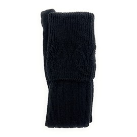 Tartan Tweeds Mens Scottish Wool Kilt Hose Socks Hand Made in Scotland (as8, numeric, numeric_11, numeric_13, regular, regular, Black)