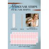 Gel Nail Strips 44Pcs, No UV/LED Lamps Needed, Pre-Cured Nail