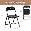 FurnitureR Folding Table Set for 2 Person, 3-Piece Foldable Square