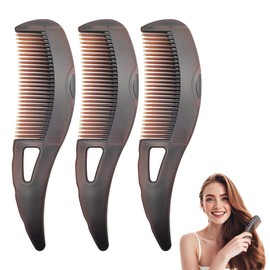 UYVPAER Pack of 3 Dandruff Combs, 20.6 x 5 cm Hollow Teeth Hair Comb, Comfortable Comb for Scalp Care, Psoriasis, Scalp Comb, Detoxification Comb for Scalp Cleansing