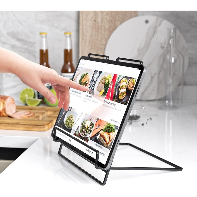 NOAEOU Cookbook Stand Holder for Kitchen Counter, Recipe Book Stand