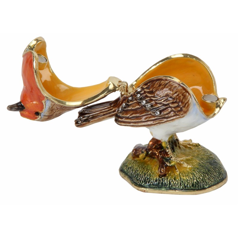 Juliana TREASURED TRINKETS Robin Trinket Box 15345, Brown