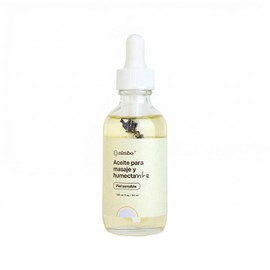 NIMBO Aceite para masaje y humectación facial Lavanda para piel sensible. Con aceites puros de salvado de arroz, albaricoque, pepita de uva, y con activos de alantoína, escualano, y extracto de caléndula. No comedogénicos.