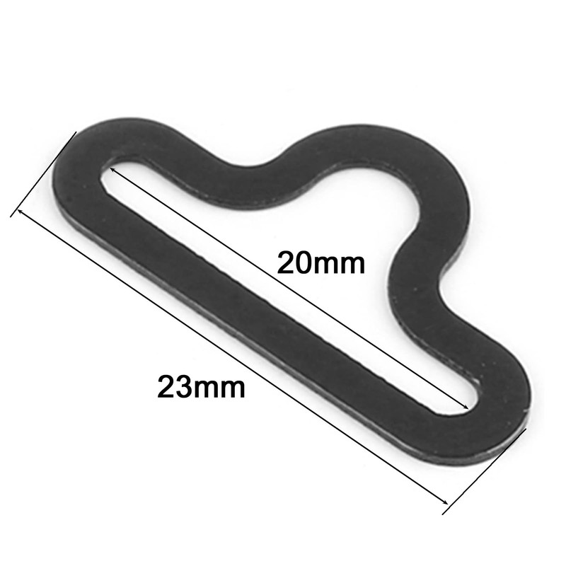 Fyearfly 50 Sets Fly Clips 3pcs/set Fly Clips Black Metal